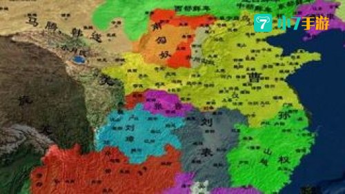 三国鼎立地图